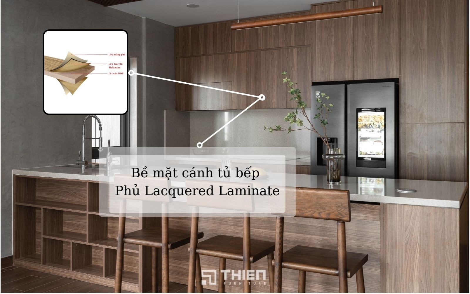 Tủ Bếp Japandi Chị Linh - Masteri