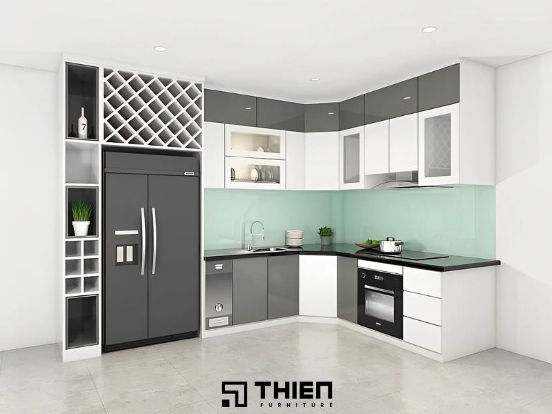 Hướng dẫn tính mét dài cho tủ bếp hình chữ L