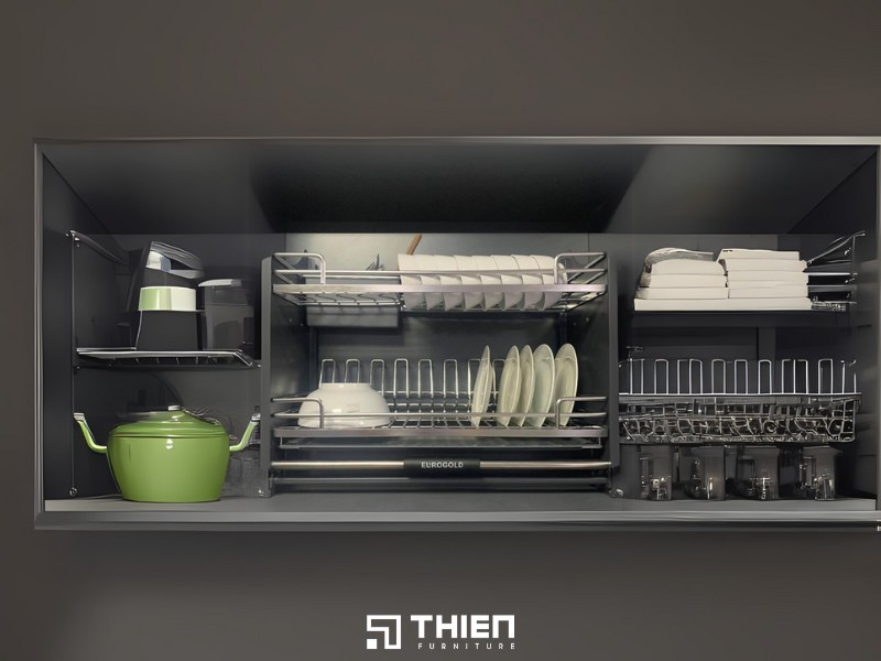 Kệ úp chén cho tủ bếp trên