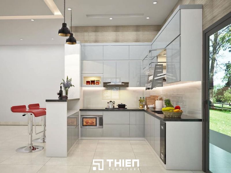 Tiêu chuẩn kích thước quầy bar và vị trí đẹp trong không gian bếp