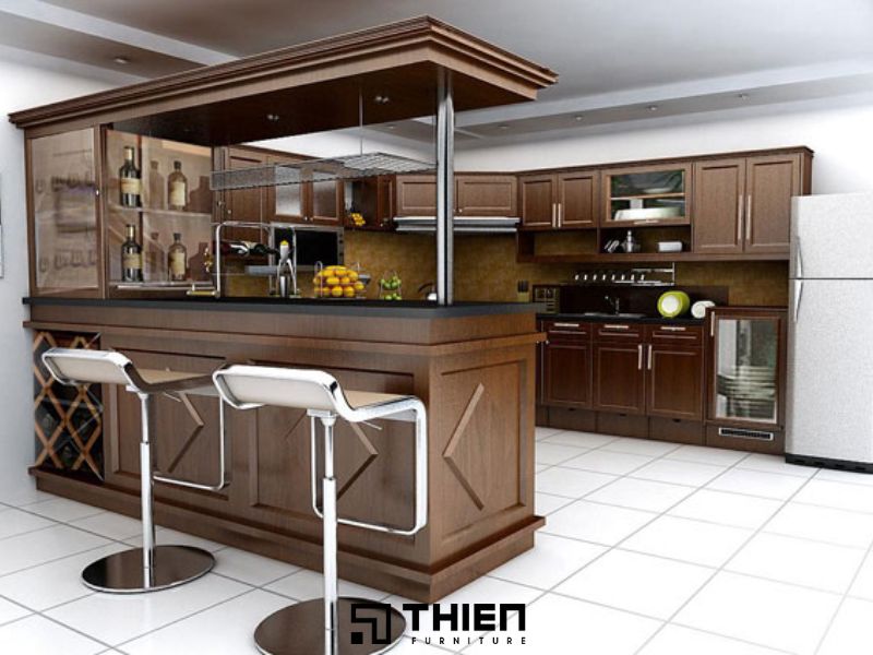 Kích thước tiêu chuẩn của quầy bar - Mẫu 3