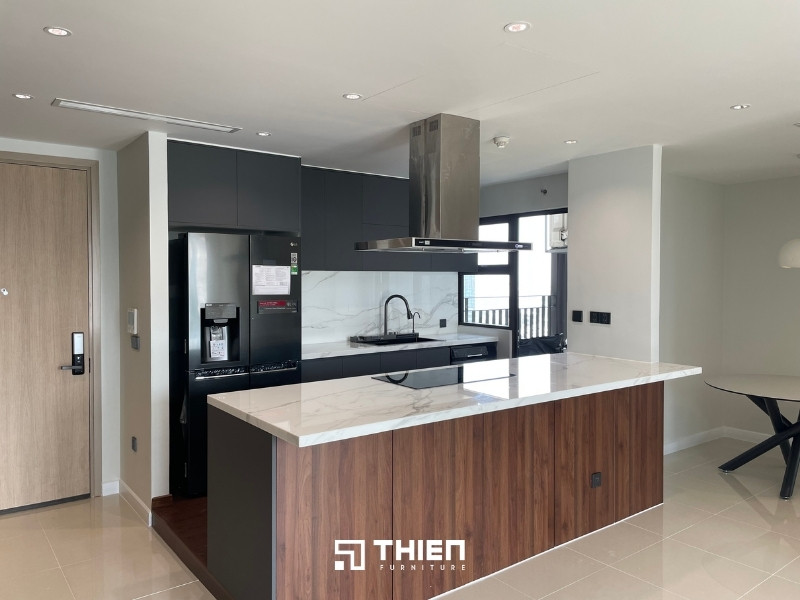 Kinh nghiệm làm bàn đảo bếp khi chọn chất liệu