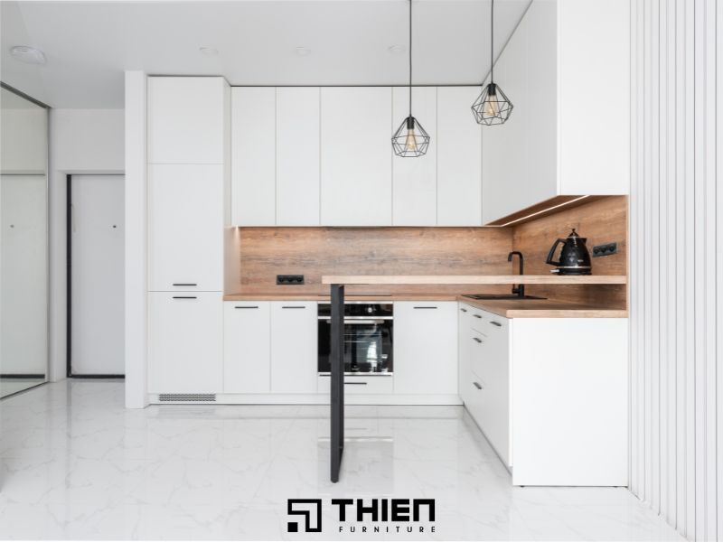 Ưu điểm mẫu tủ bếp đẹp hình chữ L