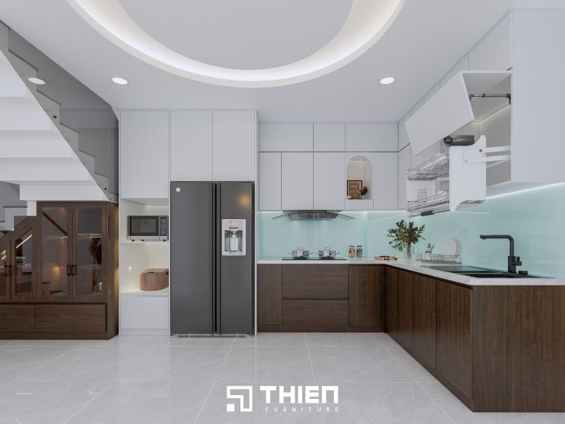 Tủ bếp hiện đại chữ L