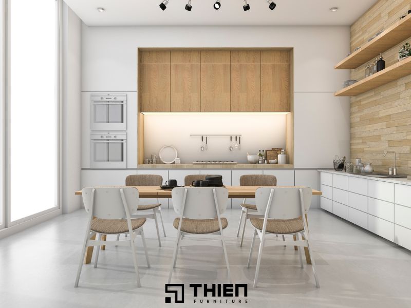 Tủ bếp chữ L đơn giản - 1 