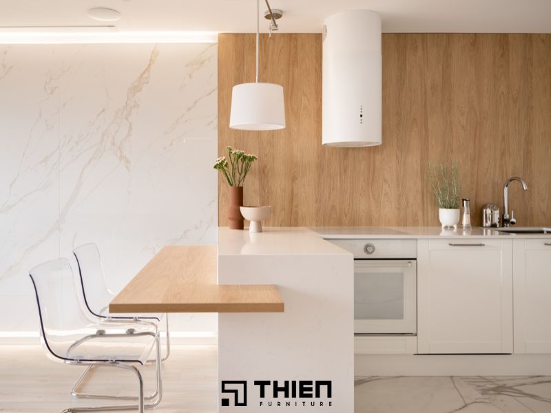 Tủ bếp chữ L đơn giản - 2