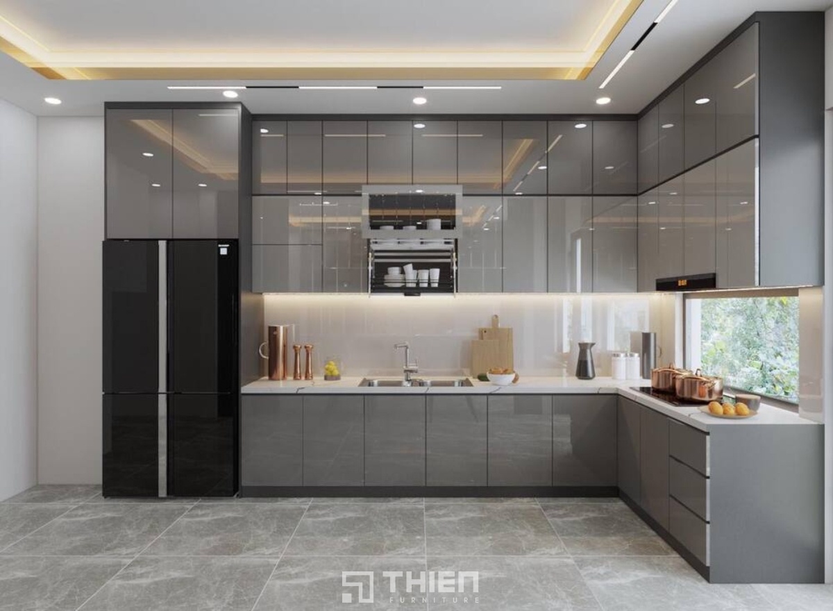 Tủ bếp nhôm mính có giá thành rẻ