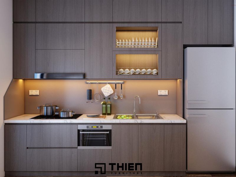 Phối màu tủ bếp hiện đại - mẫu 3