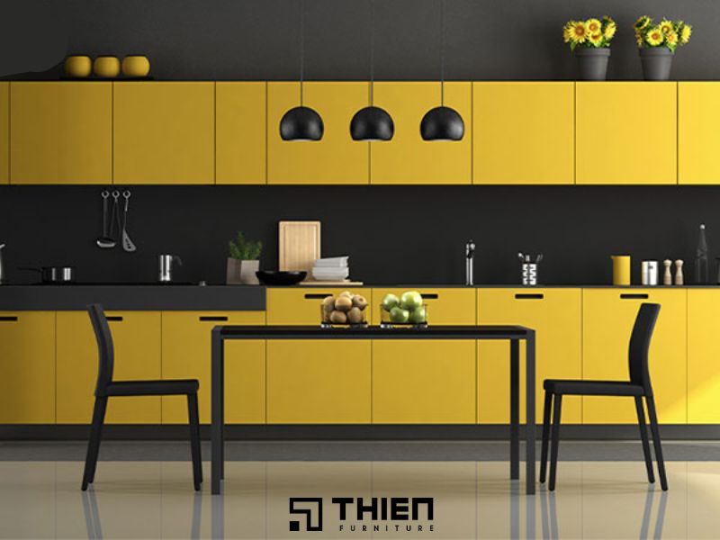 Sự kết hợp giữa màu đen và màu vàng