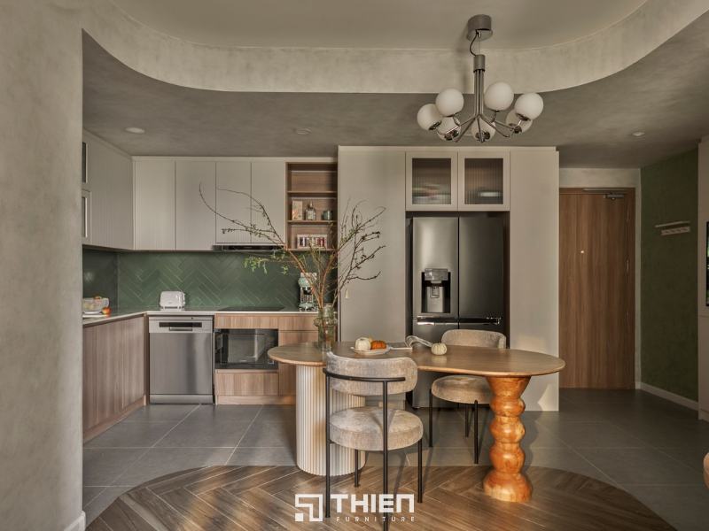 Gian bếp Wabi Sabi Style cho căn hộ mẫu 1