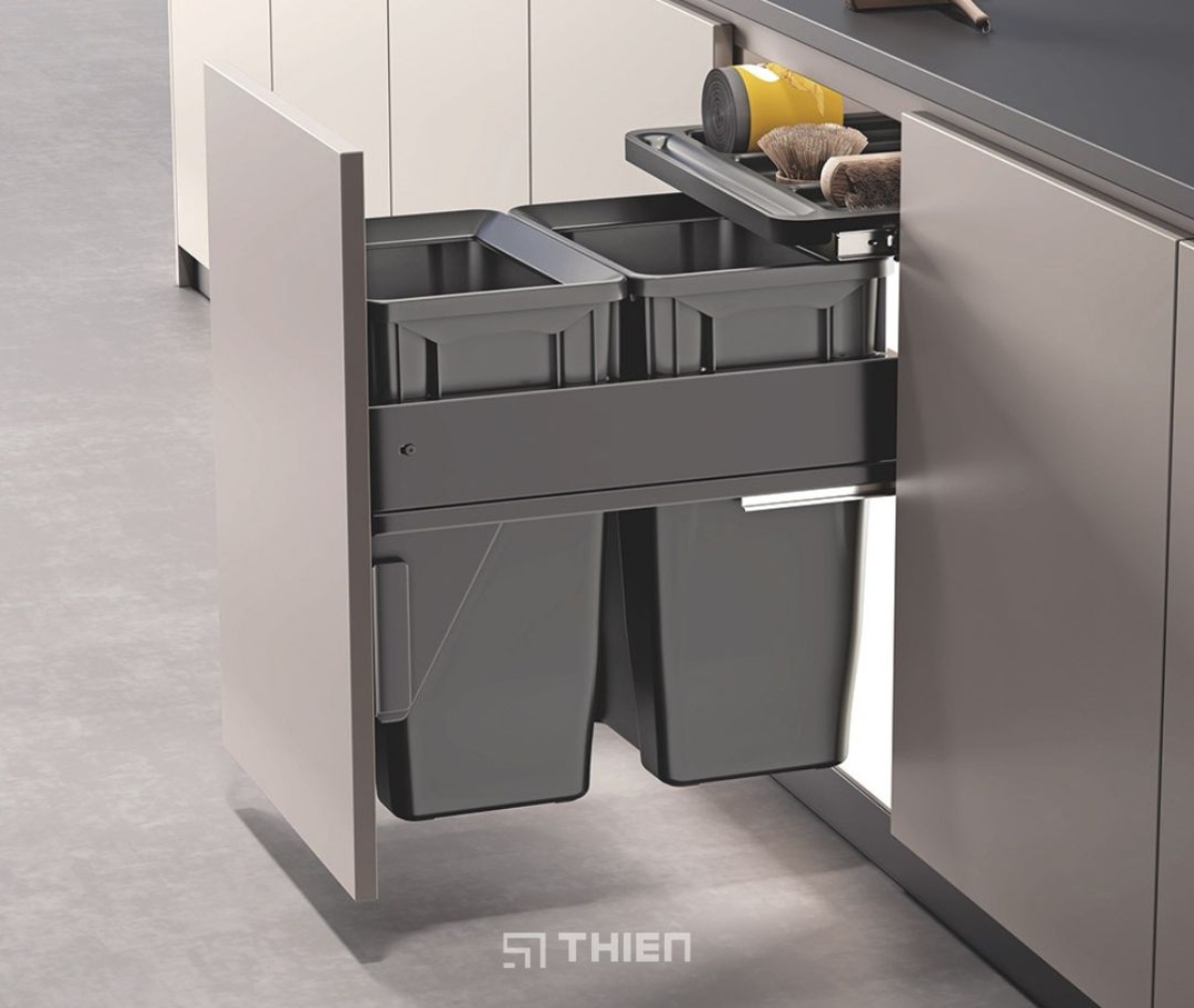 Thùng rác âm tủ bếp