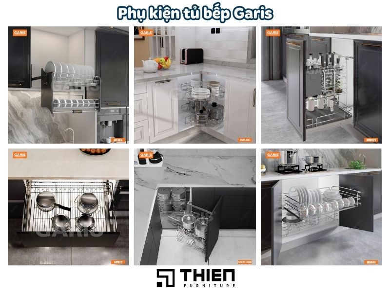Phụ kiện tủ bếp hãng nào tốt nhất - Phụ kiện tủ bếp Garis