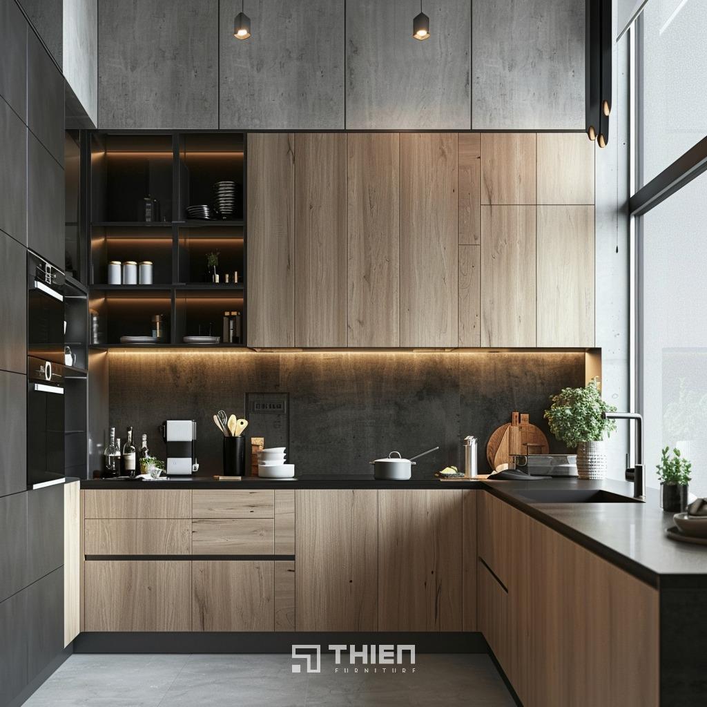 Một số mẫu tủ bếp hiện đại phổ biến