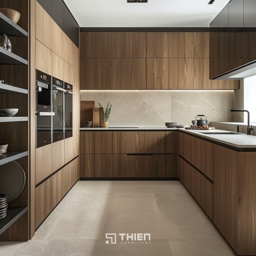 Một số mẫu tủ bếp hiện đại phổ biến