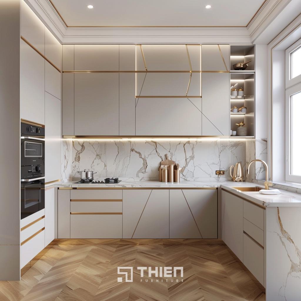 Ưu điểm khi thiết kế tủ bếp chữ L