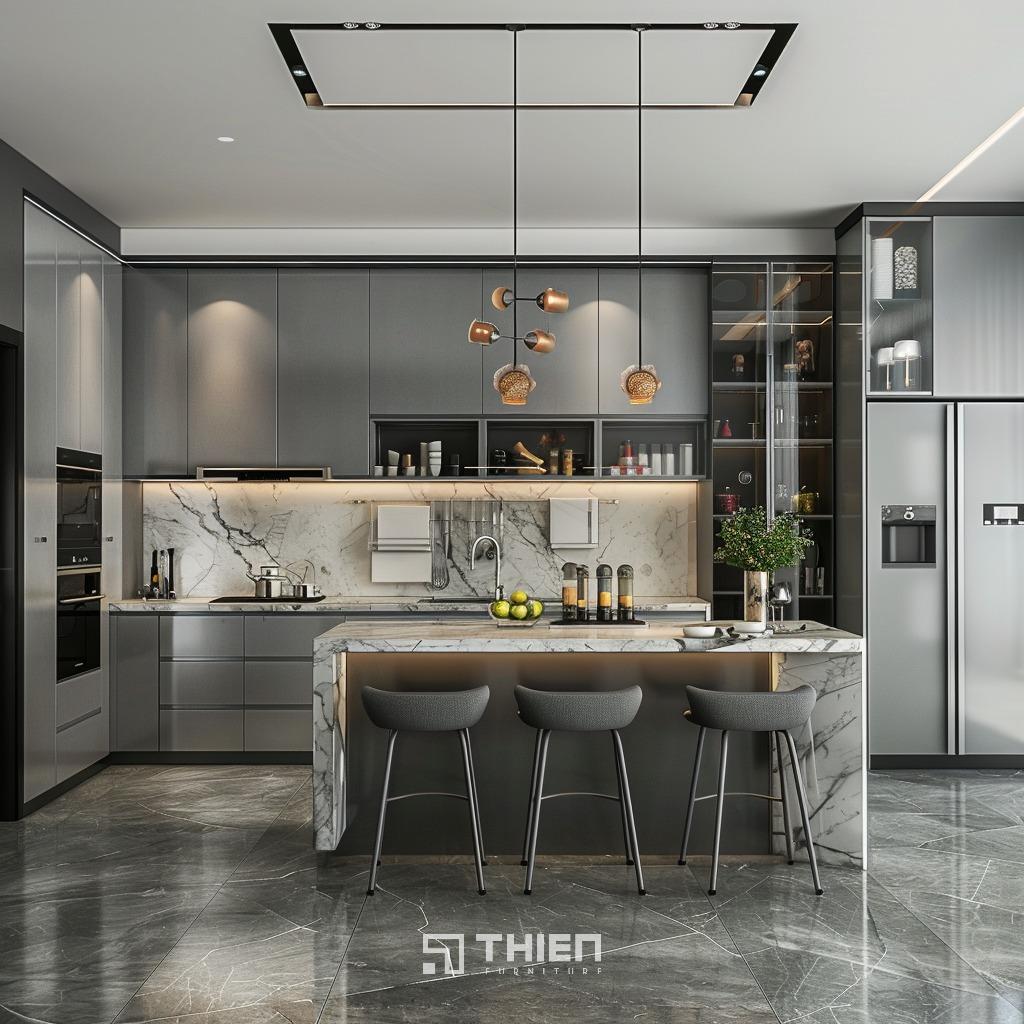 Tủ bếp hiện đại 2025