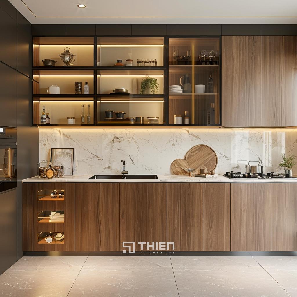 Tủ bếp chữ I là kiểu tủ bếp gì