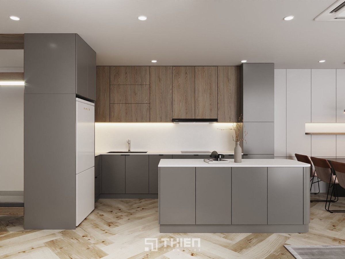 Tủ bếp Laminate có khả năng chống trầy xước tốt