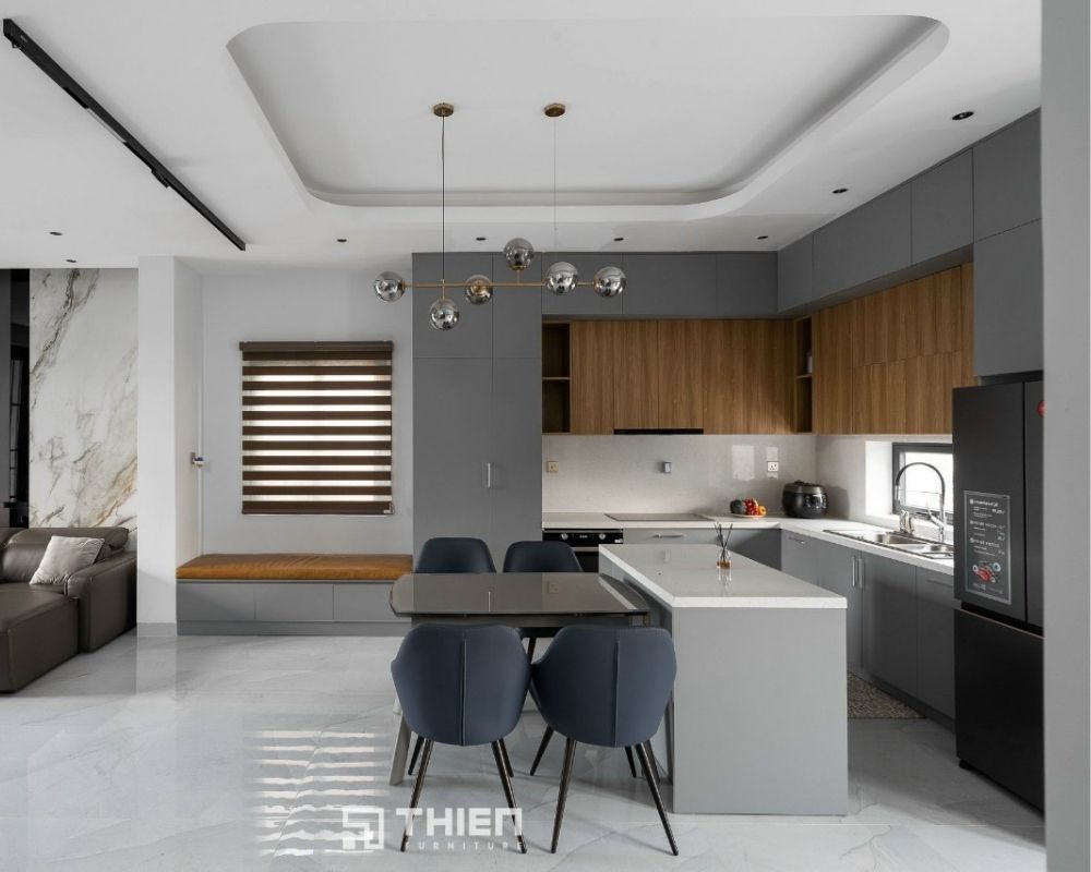 Ưu nhược điểm của tủ bếp gỗ công nghiệp