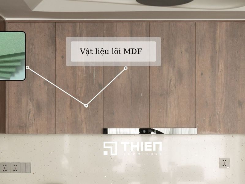 Vật liệu thi công tủ bếp