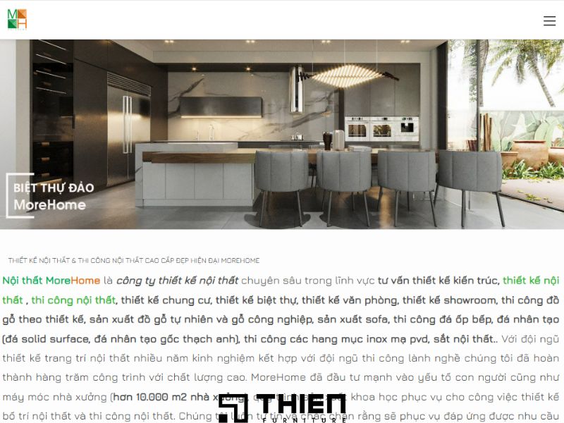 Thiết kế và thi công nội thất Morehome