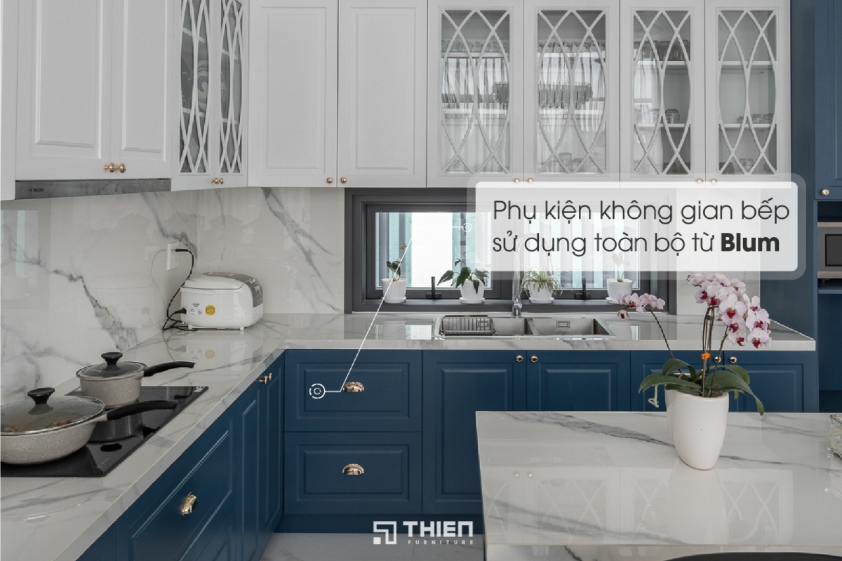 tiêu chuẩn thi công tủ bếp biệt thự