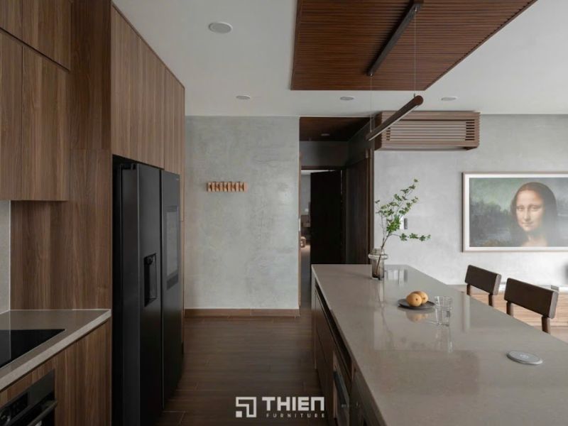 Tủ bếp hiện đại với phong cách tối giản