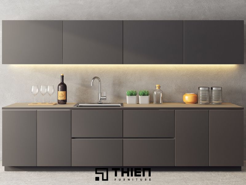Ưu điểm của tủ bếp melamine là gì?