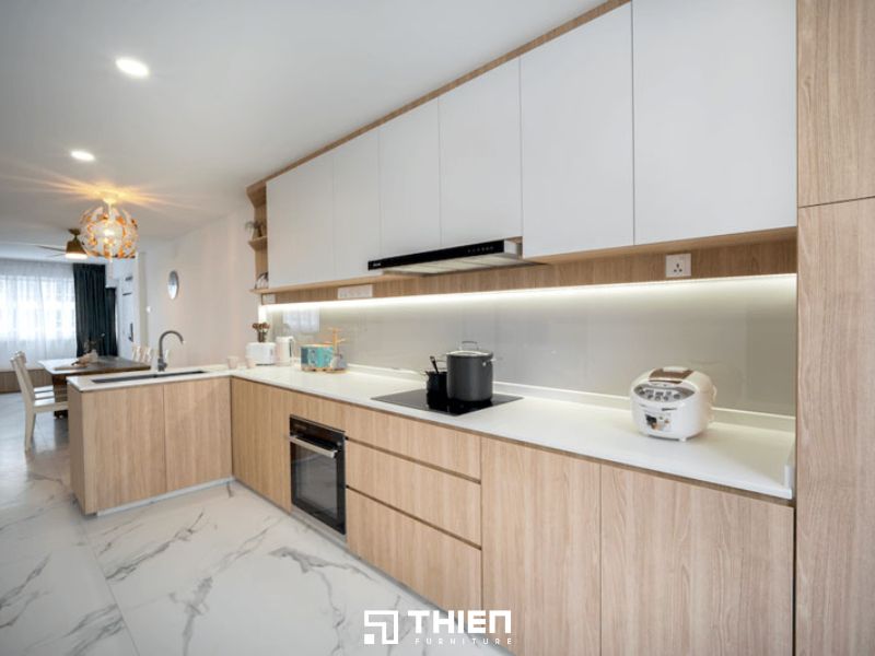 Tủ bếp nhựa MDF phủ Melamine