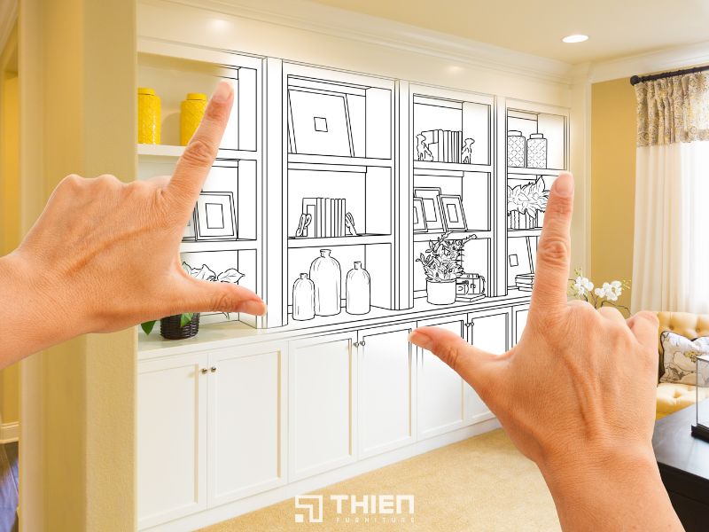 Kích thước tủ bếp cần thiết kế phù hợp với không gian tổng thể