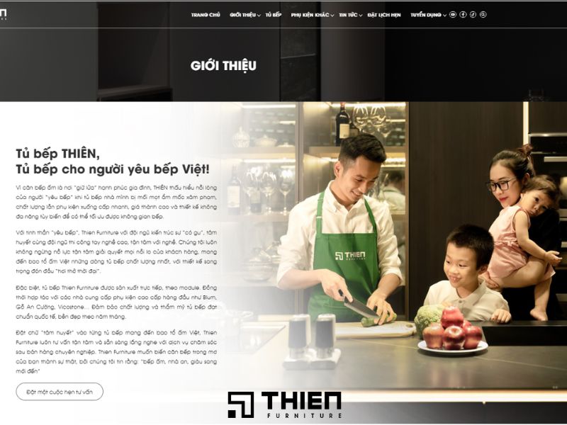 Tủ Bếp Thiên - Đơn vị, xưởng sản xuất tủ gỗ công nghiệp