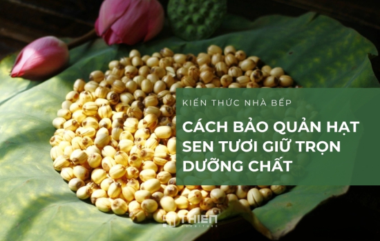 Tiết Lộ Cách Bảo Quản Hạt Sen Tươi Giữ Trọn Dưỡng Chất