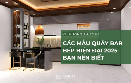 Xu Hướng Thiết Kế Quầy Bar Bếp Hiện Đại Bạn Nên Biết