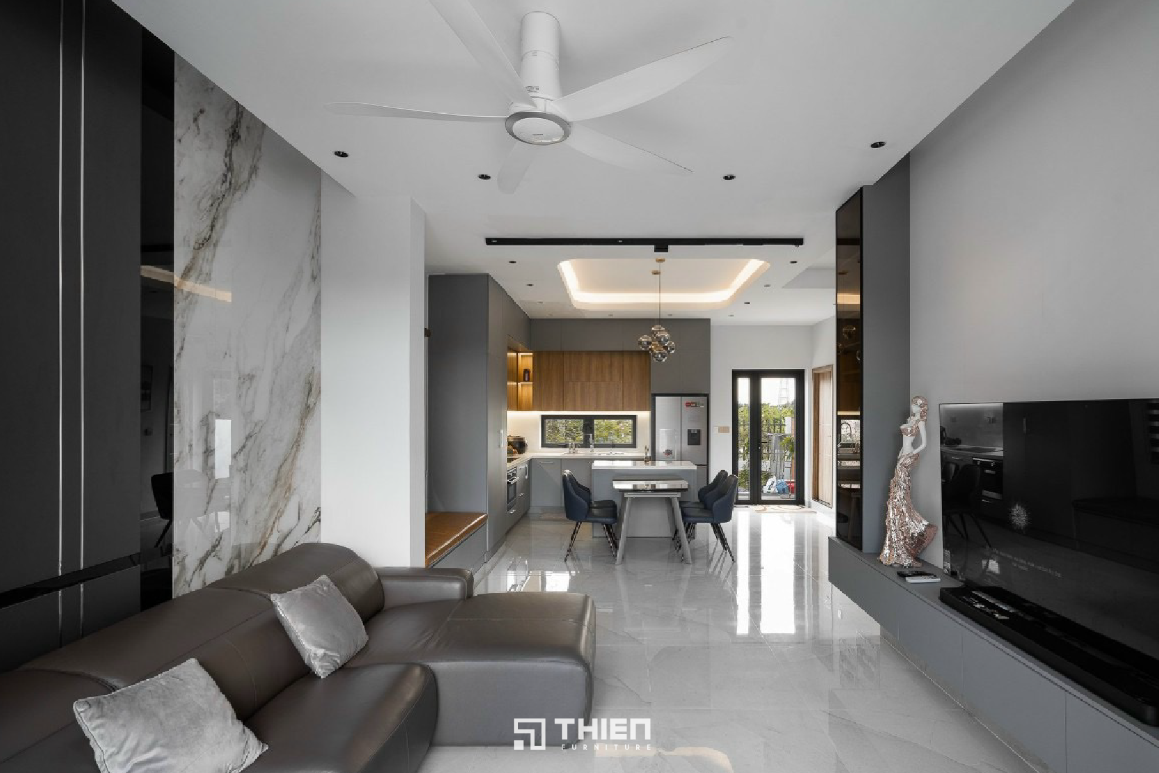 Giải Pháp Bếp Chữ L Thông Minh - Nhà Phố Anh Nghĩa, Long An