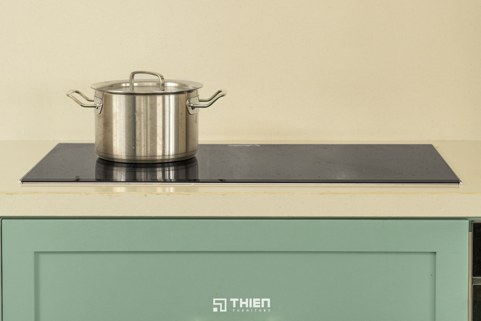 Mẫu Bếp Chữ L Tối Giản Tinh Tế - Chị Hà, Melosa Khang Điền