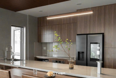 Mẫu Bếp Japandi Hiện Đại Chữ I - Chị Linh, Masteri Thảo Điền