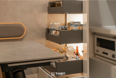 Bếp Chữ I Hiện Đại Tối Ưu Công Năng - Nhà Phố Anh Hiền, Tân Bình