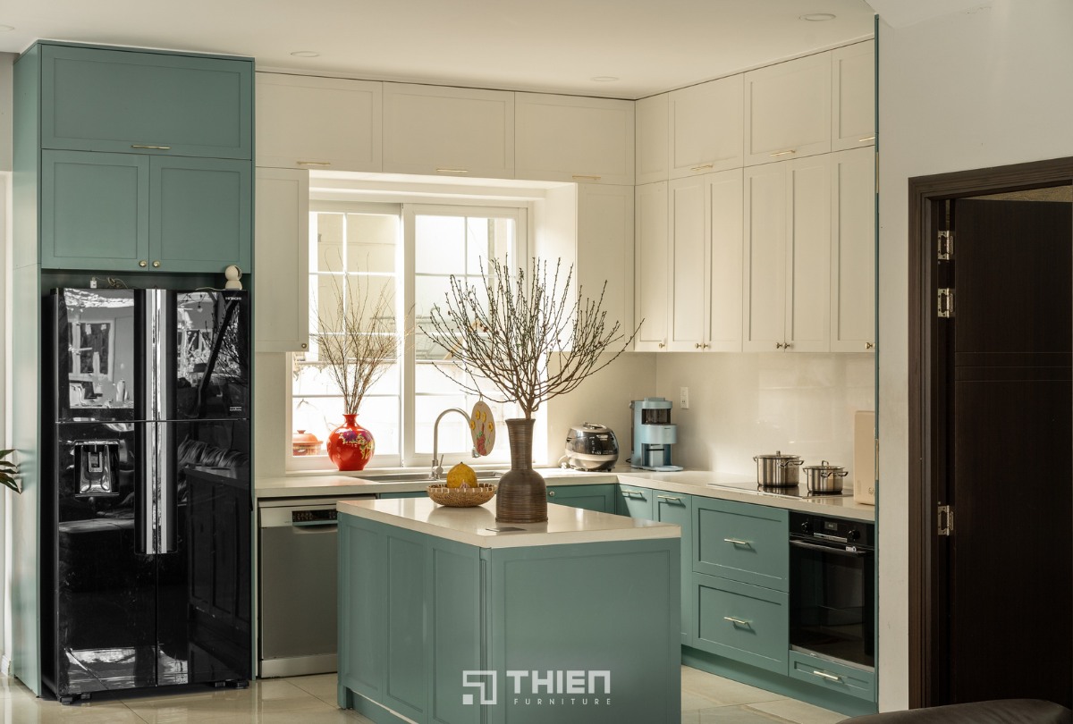 Mẫu Bếp Chữ L Tối Giản Tinh Tế - Chị Hà, Melosa Khang Điền