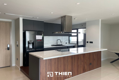 Bếp Xám Chữ I Cao Cấp - Căn Hộ Anh Nam Estella