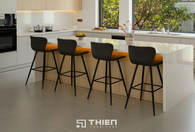 Thiết Kế Bếp Mở Thoáng Sáng Ấn Tượng - Nhà Phố Anh Nhân, Củ Chi