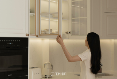 Bếp Chữ U Tân Cổ Điển Châu Âu - Nhà Phố Anh Tâm, Quận 3