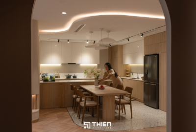Hệ Tủ Bếp Kết Hợp Bàn Ăn Tinh Tế - Mr Tuấn Anh, Vinhomes Central Park