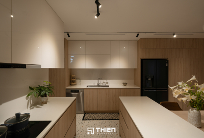 Hệ Tủ Bếp Kết Hợp Bàn Ăn Tinh Tế - Mr Tuấn Anh, Vinhomes Central Park