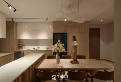 Hệ Tủ Bếp Kết Hợp Bàn Ăn Tinh Tế - Mr Tuấn Anh, Vinhomes Central Park