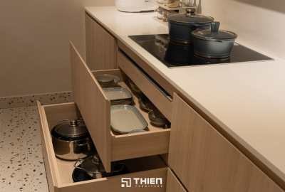 Hệ Tủ Bếp Kết Hợp Bàn Ăn Tinh Tế - Mr Tuấn Anh, Vinhomes Central Park